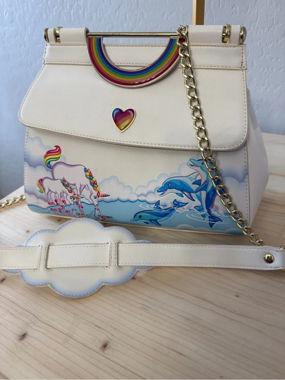 Loungefly Lisa Frank Markie Reflection Crossbody Bag